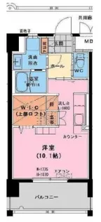グランドアーク神宮東【8階】の間取り