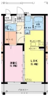 リヴェールMYM【2階】の間取り