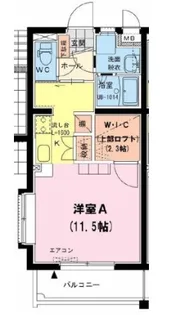 Sunny Garden【201号室】の間取り