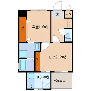 Ko Olina D【501号室】の間取り