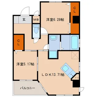 Ko Olina D【7階】の間取り
