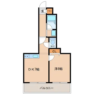 Raffine【403号室】の間取り