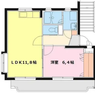 日髙ハイツⅡ【2階】の間取り