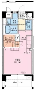 Chic Forum JYM(シック フォーラム ジェイワイ【8階】の間取り