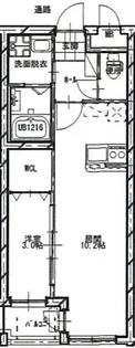 アーベイン堀川【105号室】の間取り