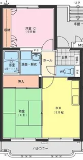 ジェネシス大島D棟【303号室】の間取り
