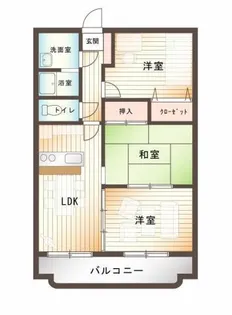 サンコート大島B棟【3階】の間取り