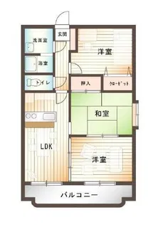サンコート大島C棟【1階】の間取り