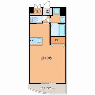 セント公園通り【3階】の間取り