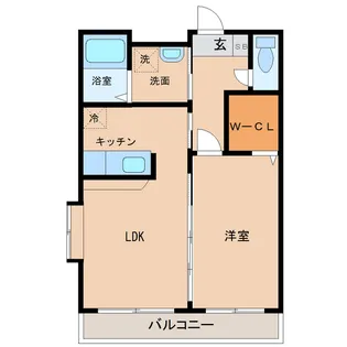 サンフォルトゥーナ神宮【2階】の間取り