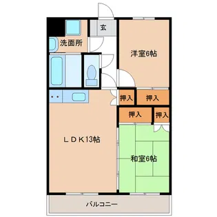 サンライズ吉村Ⅰ【303号室】の間取り