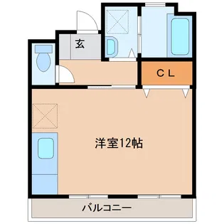 3UMK宮崎ビル【702号室】の間取り