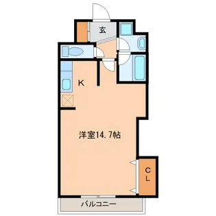 プロムナーデ神宮【401号室】の間取り