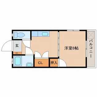 サザンウイング2番館【3階】の間取り