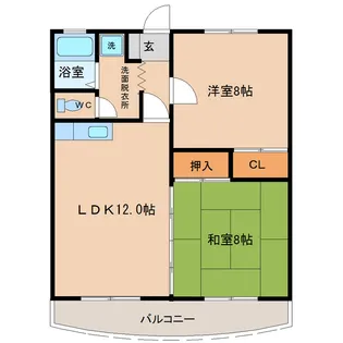 アムール霧島【102号室】の間取り