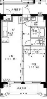フレスコ和【4階】の間取り