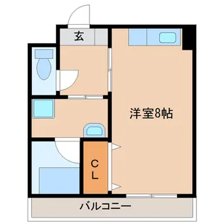レジデンスパルコ【3階】の間取り