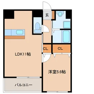 アルテマイスター大工町【9階】の間取り