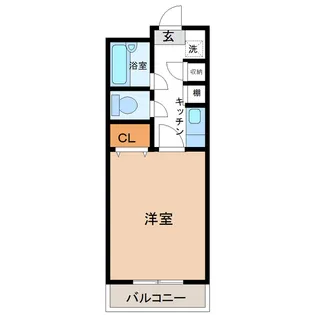ベルトピア宮崎7【403号室】の間取り