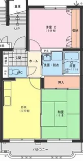 ジェネシス大島D棟【1階】の間取り