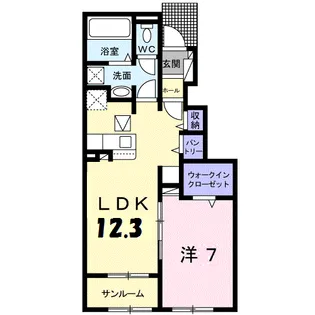 ラ・メゾン コーチェ【1階】の間取り