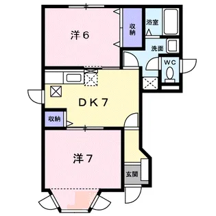 マーヴェラスヴィラA【1階】の間取り