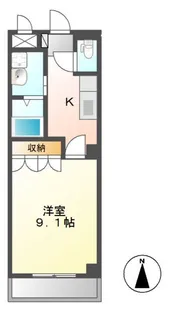 サンライズK【1階】の間取り