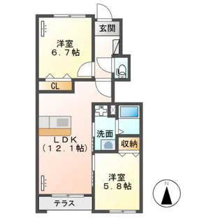 アドバンスⅠ【1階】の間取り