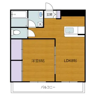 リージェントマンション【4階】の間取り