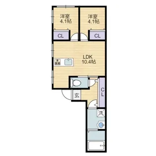 Growth Gendou C棟【1階】の間取り