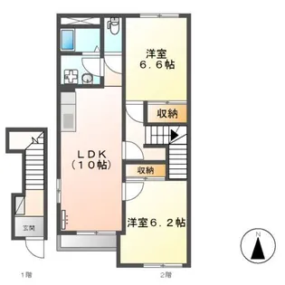 エスポワール【2階】の間取り