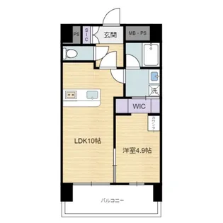 セレスティアル江平【702号室】の間取り