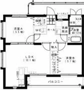 ユーミー江平A【2階】の間取り