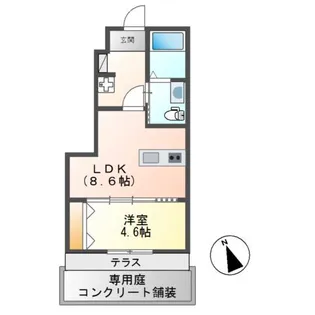 メイプル高洲【1階】の間取り