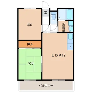ニチエン青島【209号室】の間取り