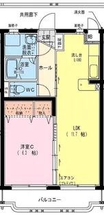 レザンス波島【3階】の間取り