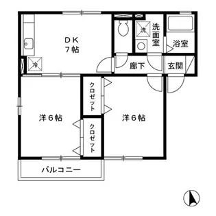 グランモア泉南【2階】の間取り