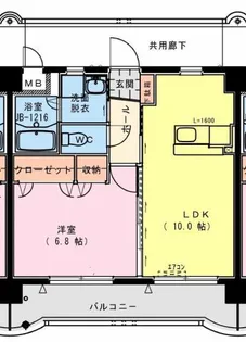 サンブライト【4階】の間取り
