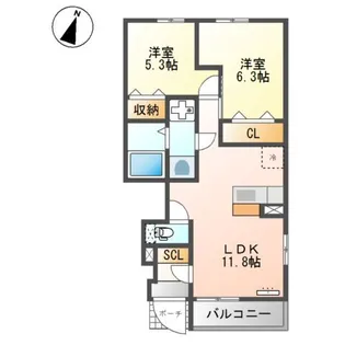 Gran Chesta【1階】の間取り