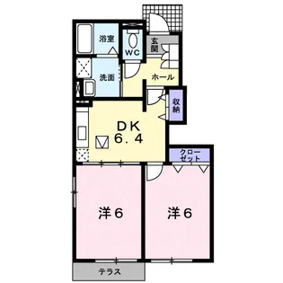 h・サンリット【1階】の間取り