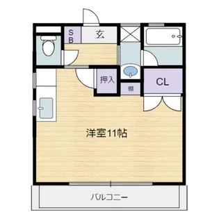S-DORMITORY神宮東【1階】の間取り