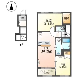 Laugh Tale【2階】の間取り
