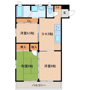 GTコーポ【106号室】の間取り