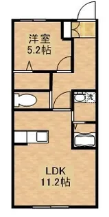 ソラーレハイム【102号室】の間取り