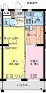 ヴァンテージ祇園【1階】の間取り