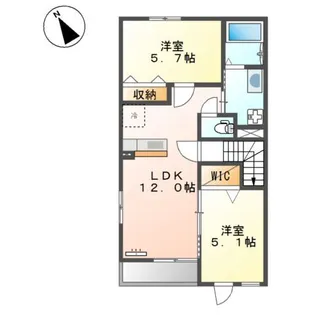 Casa Co`moda【2階】の間取り