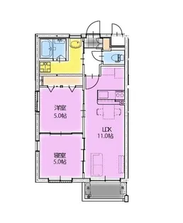 アーベイン潮見【205号室】の間取り
