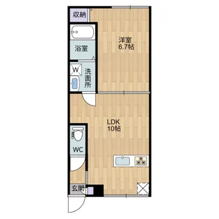 UNO PALLAZO【203号室】の間取り