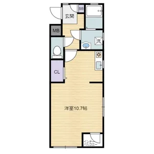 Ruhe(ルーエ)文化公園前通り【2階】の間取り