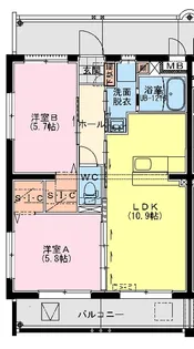 MARINE ROAD【301号室】の間取り